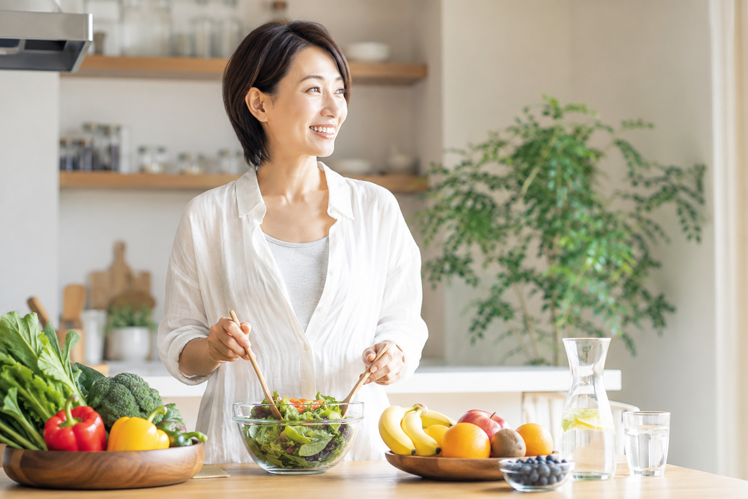 健康を気にする女性