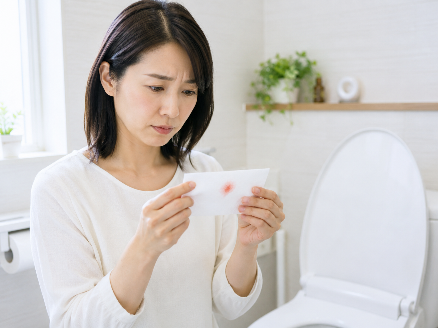 痔に悩む女性
