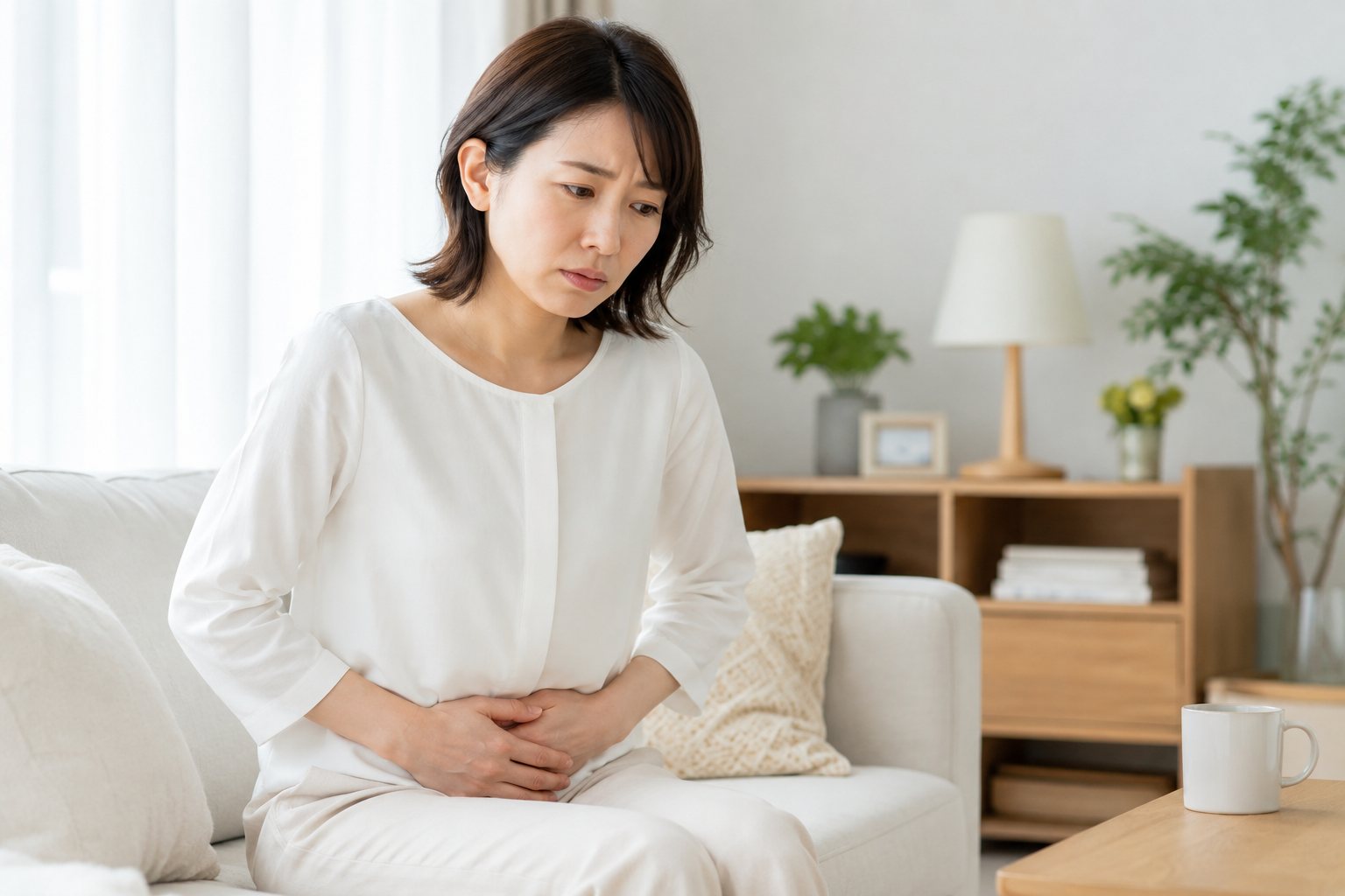 健康診断の結果を確認する様子